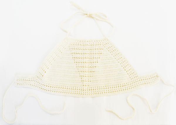 ecru Sabina bikini de crochet hecho a mano España artesanal calidad precio rebajas mar piscina fácil lavado swimwear trae baño summer cotton algodón swimsuit quality made in Spain e-shop online sales colors white crudo blanco 